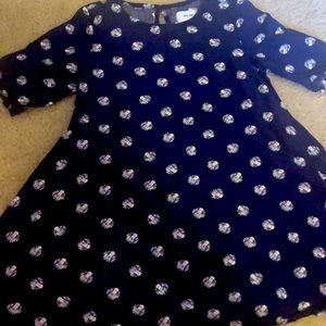 Old Navy girls navy flower dress